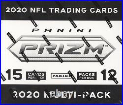 2020 Panini Prizm Football Cards Factory Sealed 12 Pack Multi Pack Cello Box NFL