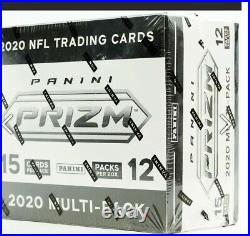 2020 Panini Prizm Football Factory Sealed Multipack Box 12 Cello Fat Packs