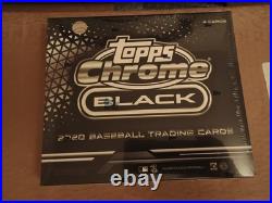 2020 Topps Chrome BLACK Baseball FACTORY SEALED HOBBY BOX MLB Trading Cards
