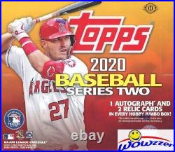 2020 Topps Series 2 Baseball Factory Sealed JUMBO HOBBY Box-3 Auto/Mem+2 SILVER