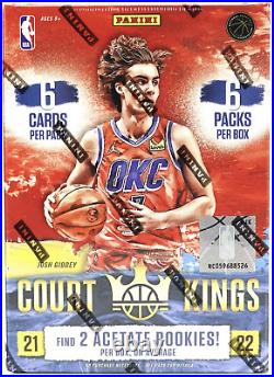 2021-22 Panini Court Kings Basketball Factory Sealed Blaster Box