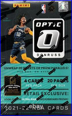 2021-22 Panini Donruss Optic Basketball Retail Box Factory Sealed