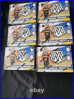 2021-22 Panini Mosaic Basketball blaster boxes new sealed lot of 6 216 nba cards