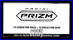 2021-22 Panini Prizm BASKETBALL FAT PACK / CELLO BOX 12x PACKS From SEALED CASE