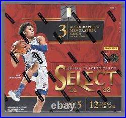 2021-22 Panini Select Basketball Factory Sealed Hobby Box 3 Hits