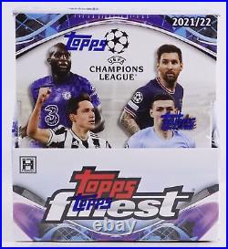 2021-22 Topps Finest UEFA Champions League Soccer Hobby Box Factory Sealed