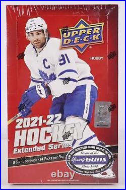 2021-22 Upper Deck Extended Series SEALED HOBBY BOX 6 Young Guns Alex Turcotte