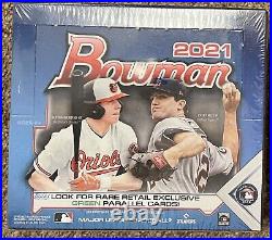 2021 Bowman Baseball Retail Box New Factory Sealed, FRESH CASE! 24 Packs/Box