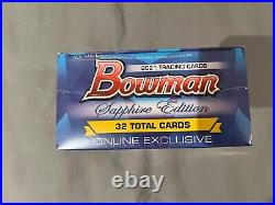 2021 Bowman Sapphire Edition Baseball Factory Sealed Hobby Box