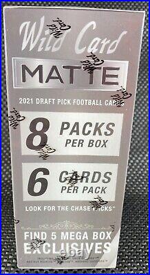 2021 NFL Wild Card Matte \uD83D\uDD25 SILVER \uD83D\uDD25 with AUTO! Factory Sealed Mega Box sb