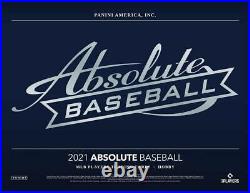 2021 Panini Absolute Baseball Hobby Box Factory Sealed 4 Packs 40 Cards