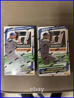 2021 Panini Donruss Baseball 2 Hobby Boxes Factory Sealed- 3 AUTOS