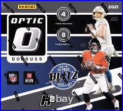 2021 Panini Donruss Optic Football H2 Hybrid Hobby Box Factory Sealed NFL