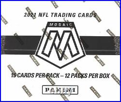 2021 Panini Mosaic Football Factory Sealed 12 Pack Fat Pack Cello Box NFL