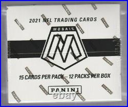 2021 Panini Mosaic NFL Football Factory Sealed Cello Box 12 Packs Of 15 Cards