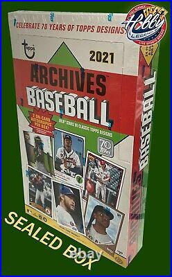 2021 Topps Archives Baseball SEALED BOX 2 On-Card Autographs