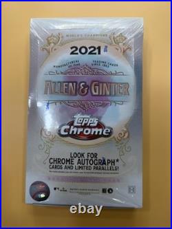 2021 Topps Chrome Allen & Ginter Hobby Box Sealed Baseball Autograph Chase