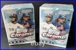 2021 Topps Chrome Baseball 2 Factory Sealed MEGA BOXES & 6 Sealed Blaster Boxes