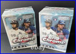 2021 Topps Chrome Baseball 2 Factory Sealed MEGA BOXES & 6 Sealed Blaster Boxes