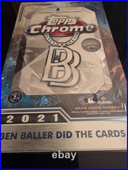 2021 Topps Chrome Baseball Ben Baller Factory Sealed Box