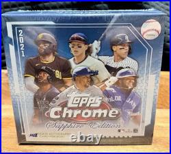 2021 Topps Chrome Baseball Sapphire Edition Hobby Box- A/C Stored Factory Sealed