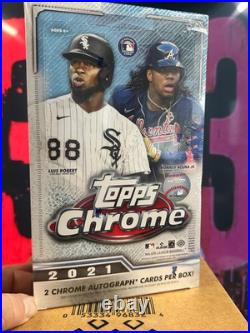 2021 Topps Chrome Baseball Sealed Hobby Box