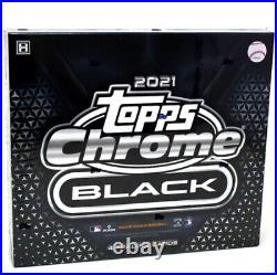 2021 Topps Chrome Black Baseball Factory Sealed Hobby Box