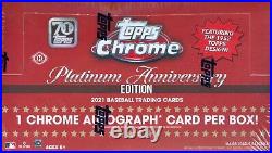 2021 Topps Chrome Platinum Anniversary Baseball Factory Sealed Hobby Box