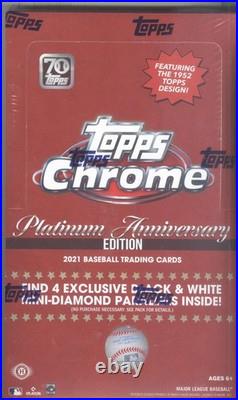 2021 Topps Chrome Platinum Anniversary Baseball Hobby LITE Box