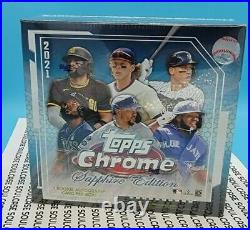 2021 Topps Chrome Sapphire Edition Baseball Hobby Box BRAND NEW & SEALED