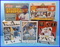 2021 Topps/Panini Factory Sealed 5 Blaster Boxes 185 Mint Cards