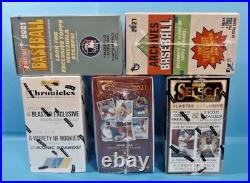 2021 Topps/Panini Factory Sealed 5 Blaster Boxes 185 Mint Cards