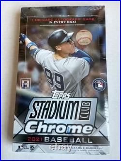 2021 Topps Stadium Club Chrome Baseball Hobby Box New Factory Sealed