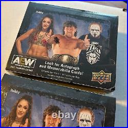 2021 Upper Deck Aew All Elite Wrestling Hobby Factory Sealed 2 Box Lot