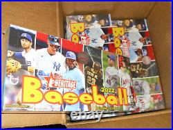 2022 & 2021 Topps Heritage Unopened Factory Sealed Hobby Ed Boxes 24 Packs Each