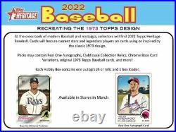 2022 & 2021 Topps Heritage Unopened Factory Sealed Hobby Ed Boxes 24 Packs Each