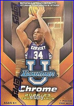 2022 2023 Bowman University Chrome Basketball Series Unopened Factory Sealed