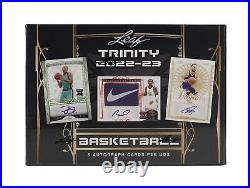 2022-23 Leaf Trinity Basketball NEW & Factory Sealed Hobby Box 5 Autos per box