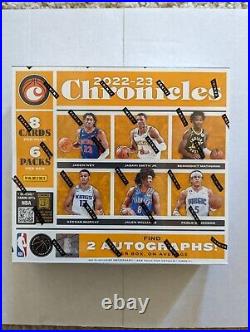 2022-23 Panini Chronicles Basketball Factory Sealed Hobby Box 2 AUTOS Per Box