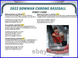 2022 Bowman Chrome Baseball FACTORY SEALED HOBBY LITE Box MINI DIAMONDS