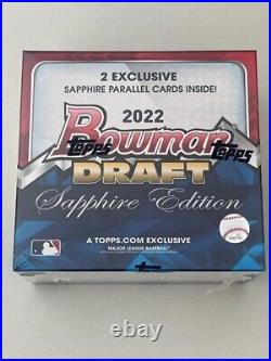 2022 Bowman Draft Sapphire Baseball Hobby Box Factory Sealed In Hand Free Ship