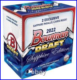 2022 Bowman Draft Sapphire Edition Sealed Box Topps Baseball In Hand