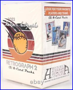 2022 Historic Autographs Retrograph 2 Factory Sealed Hobby Box 2022 Historic Autographs Retrograph 2 Factory Sealed Hobby Box