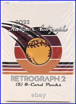 2022 Historic Autographs Retrograph 2 Factory Sealed Hobby Box 2022 Historic Autographs Retrograph 2 Factory Sealed Hobby Box