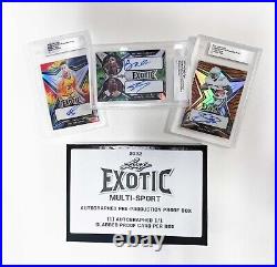 2022 Leaf Exotic Factory Sealed PRE-PRODUCTION PROOF BOX (Multi-sport) 1/1 AUTO
