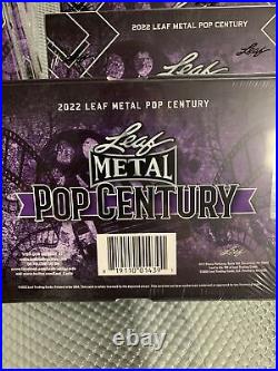 2022 Leaf Metal Pop Century Factory Sealed Hobby Box 4 cards per box
