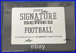 2022 Leaf Signature Series Football Factory Sealed Box 1/1 SIGNATURE
