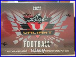 2022 Leaf VALIANT Football Factory Sealed HOBBY BOX (8 AUTOS per box!) 2022 Leaf VALIANT Football Factory Sealed HOBBY BOX (8 AUTOS per box!)