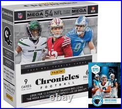 2022 NFL CHRONICLES Huge Factory Sealed Football Card MEGA Box 54 Cards Pl