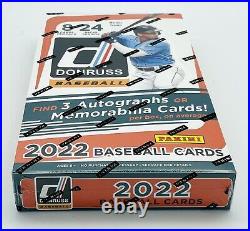 2022 Panini Donruss Baseball Hobby Box, 24 Packs/Box, 8 Cards/Pack Sealed, New